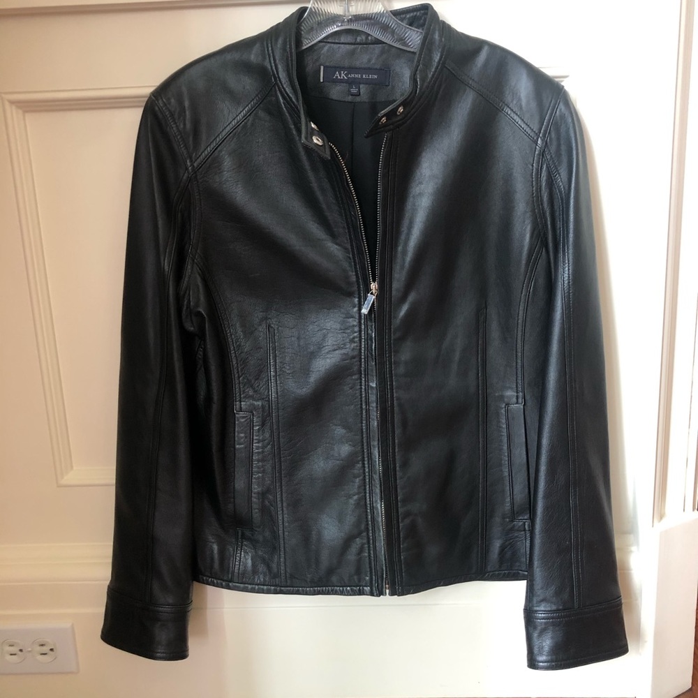 Anne Klein leather jacket.